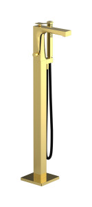 Напольный смесиель для ванны с встроенным душем. WE ARE IB wa313rs Gold Wave