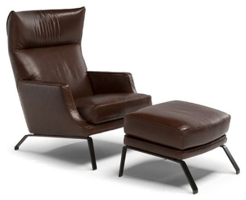 Natuzzi Кожаное кресло Bergere с подлокотниками sun-id-1424853 - Вид №1