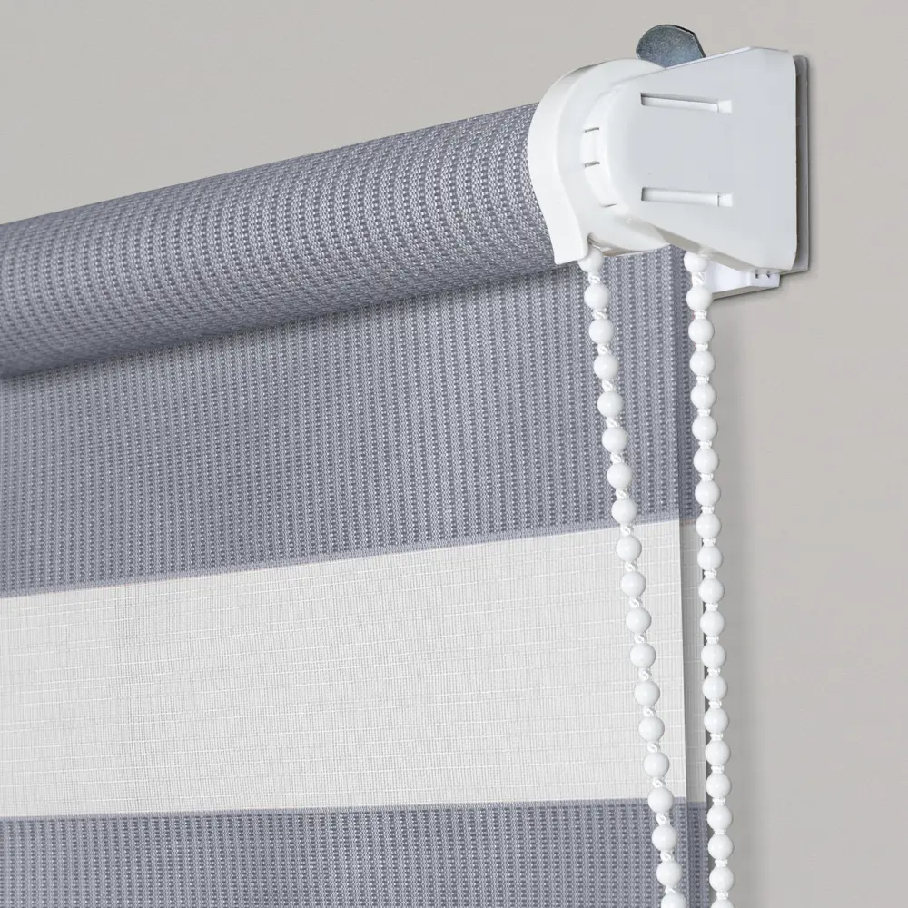 Рулонная штора день-ночь MIAMOZA Петер 60x160 см серая в полоску 89411350 STLM-1574247 - Вид №2