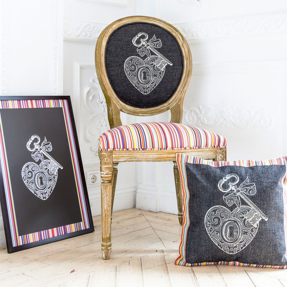 2718924 Декоративная подушка «Ключ к сердцу / Страйп» Object Desire  - Вид №2