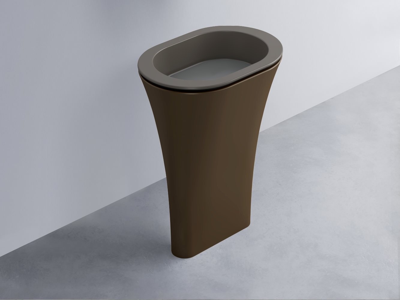 AMLA65-FN+AMPILO-CM+AMCOLO-CA Раковина Amedeo Ovale отдельностоящая cielo Enjoy + Amedeo Ceramica Cielo