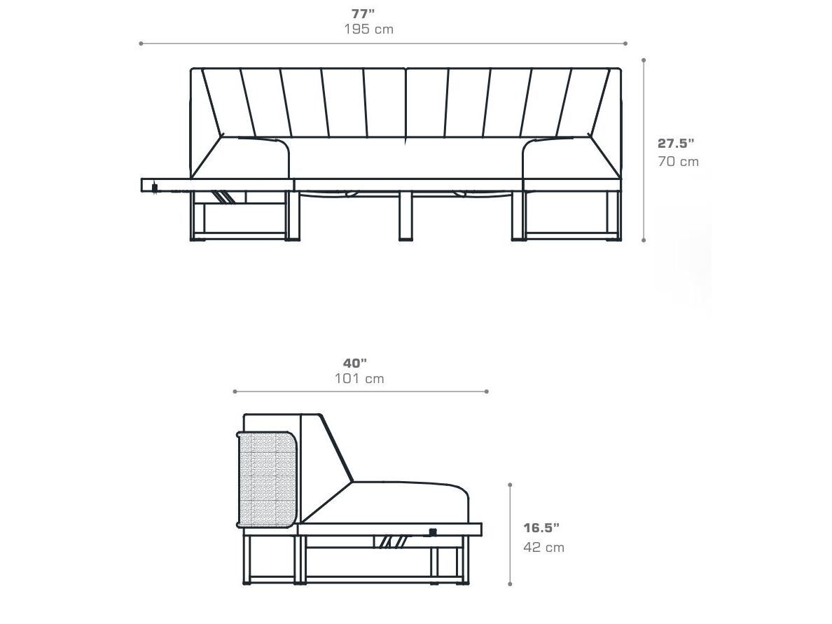 Тканевый изогнутый модульный садовый диван MAMAGREEN Munia ARCH-00152744 - Вид №16