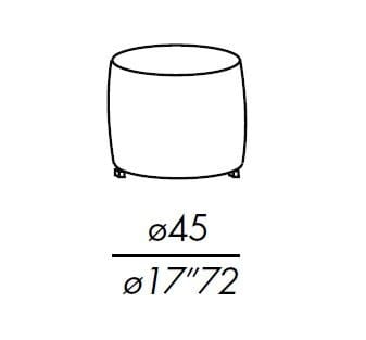 Ткань пуф Meridiani CHARLOT ARCH-00047015 - Вид №7