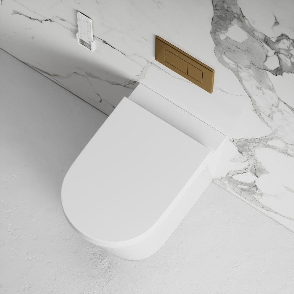 Напольный керамический туалет биде с налетом и кассетой LUSSO INTELLISMART ARCH-00036445 - Вид №1