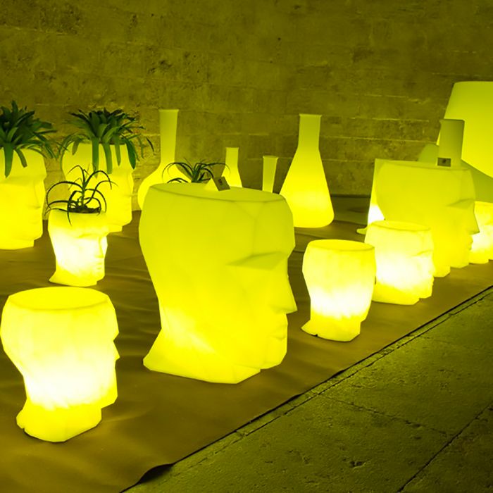 070362 Кашпо матовое светящееся LED 70см Vondom Adan - Вид №3