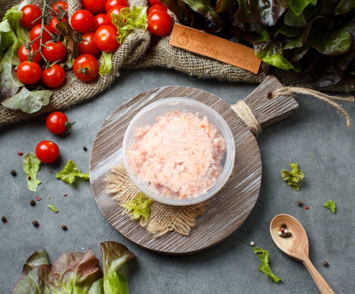 6515 Сало соленое с красным перцем чили (протертое) Вкусляндия  - Вид №2