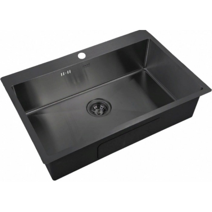 Мойка Zorg INOX-PVD 7551 GRAFIT, Zorg pvd 7551 GRAFIT Мойка кухонная прямоугольная Zorg  - Вид №1