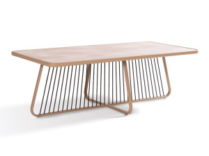 Прямоугольный садовый журнальный столик из ламината