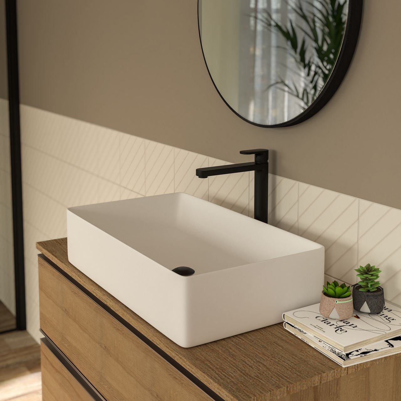 Керамическая прямоугольная столешница Ercos MUSA ARCH-00014202 - Вид №1