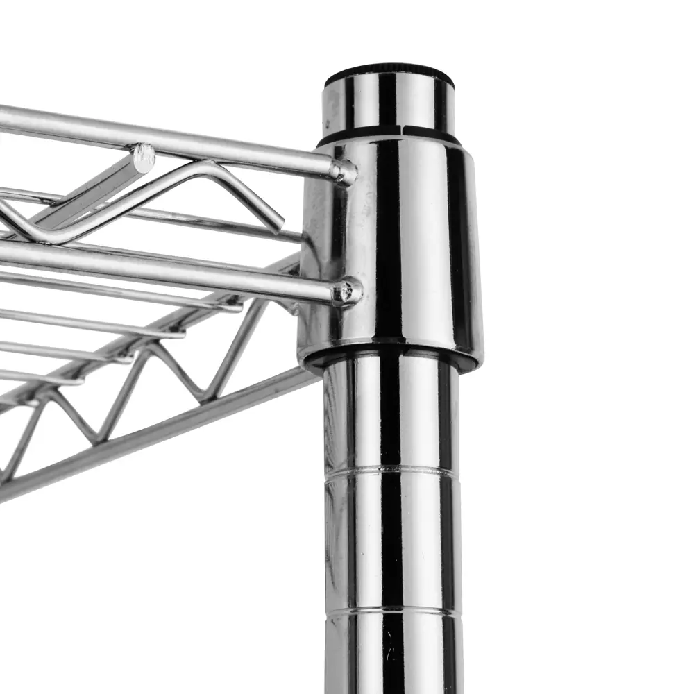 Стеллаж сетчатый KONSENSA 60x35x180 см цвет хром STLM-2088095 - Вид №3