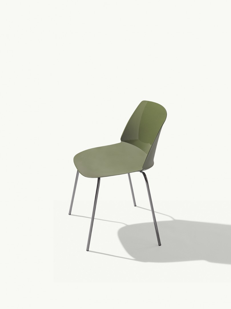 Classy 1090 Стул со стальным каркасом, 4 ножки. Полипропиленовая оболочка. Et al. Classy - Вид №2