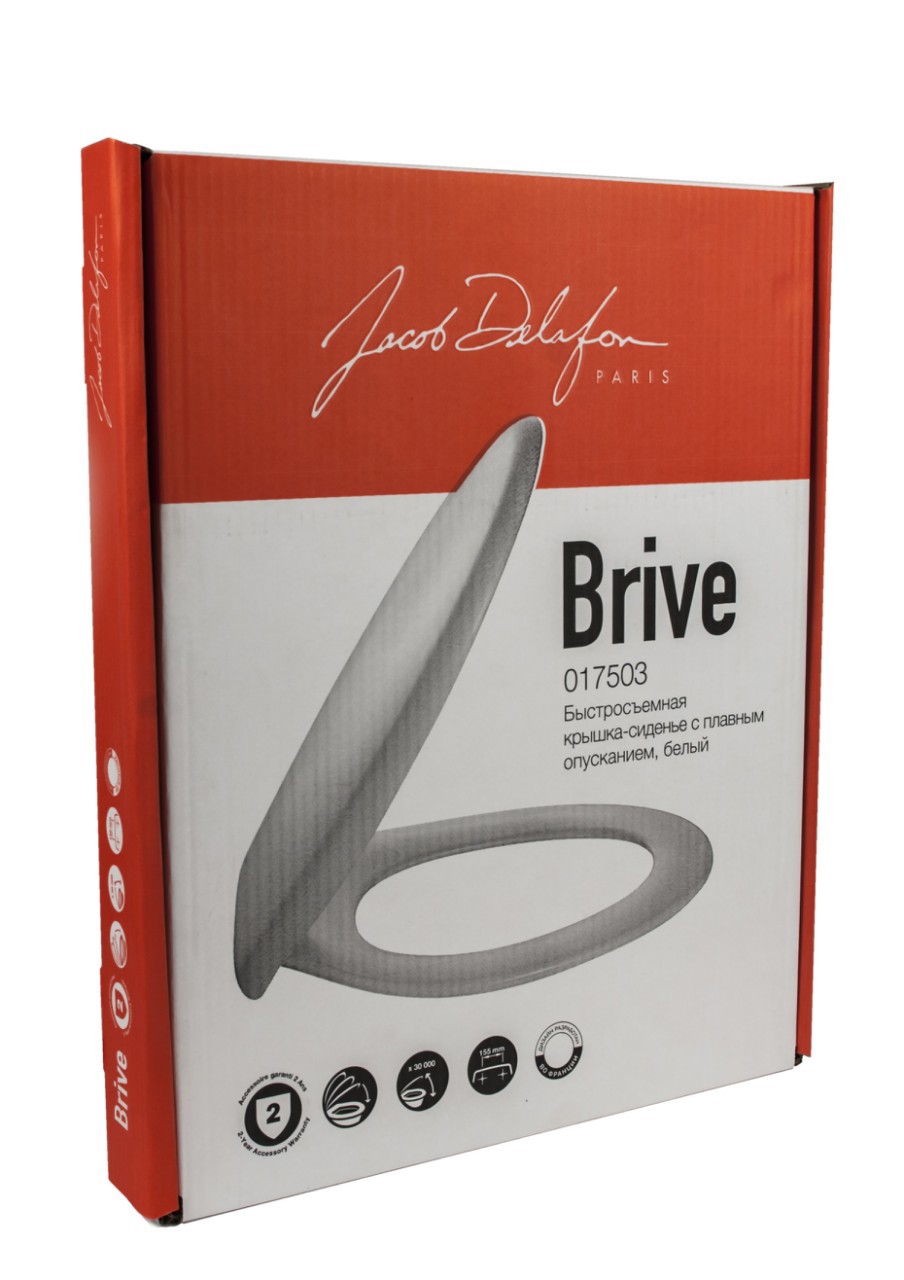 82151440 Сиденье для унитаза Brive/Patio из дюропласта с микролифтом STLM-0020452 JACOB DELAFON  - Вид №3