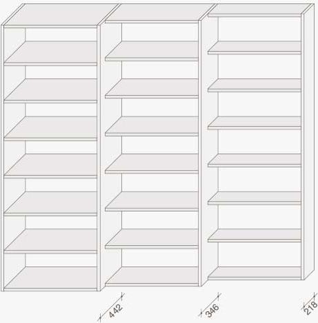 Lema Модульный модульный книжный шкаф на заказ Selecta noce l sun-id-1403301 - Вид №21