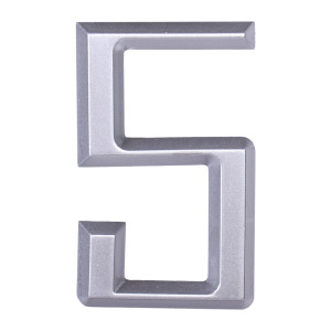 Дверной номер  «5», 37х5х60 мм, серебро LJPS0098 Public Steel Россия
