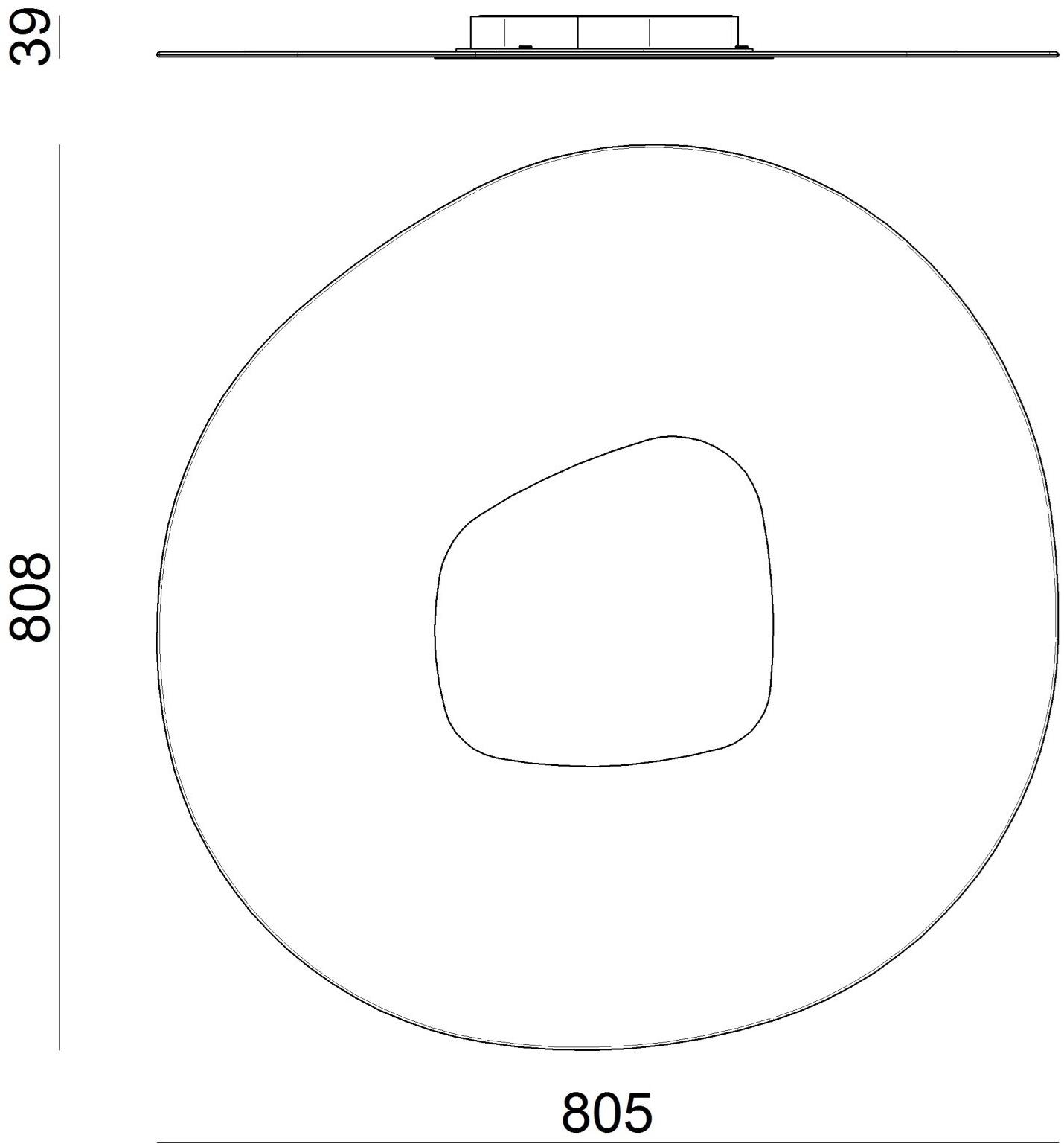 Linea Light Group Стеклянный светодиодный потолочный светильник Antigua sun-id-1488613 - Вид №3