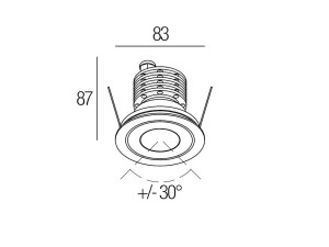 Утопленный светодиодный прожектор