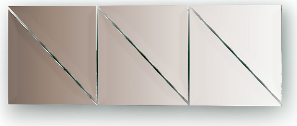 BY 1561 Зеркальная плитка с фацетом 15 mm - комплект 6 шт (бронза) EVOFORM Refractive