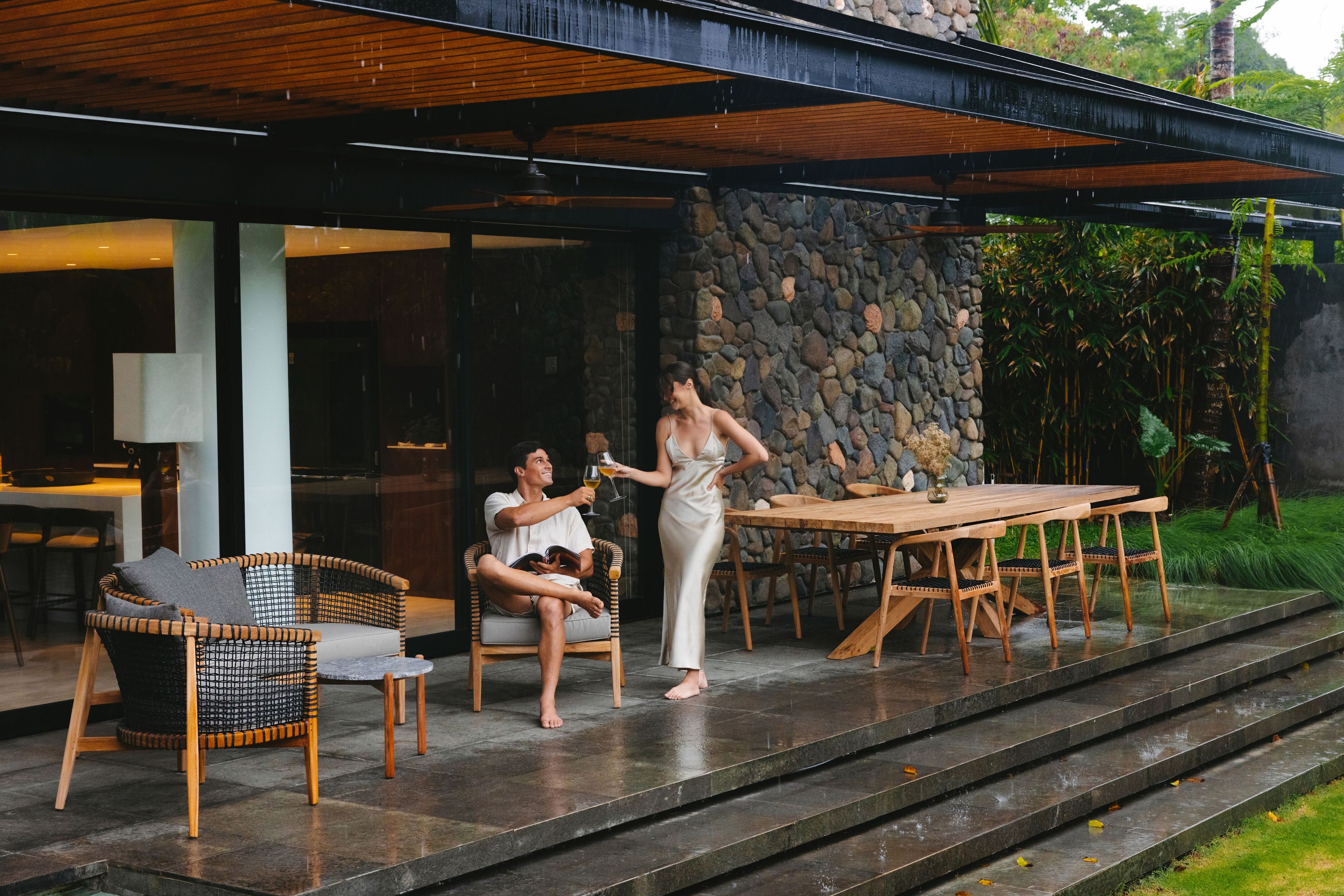 Прямоугольный садовый стол из тикового дерева cbdesign Emely ARCH-00133585 - Вид №6