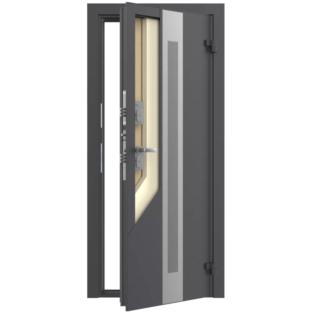 Дверь входная металлическая Термо 88x205 см правая вуд тангент белый DOORHAN STLM-2119370 - Вид №6