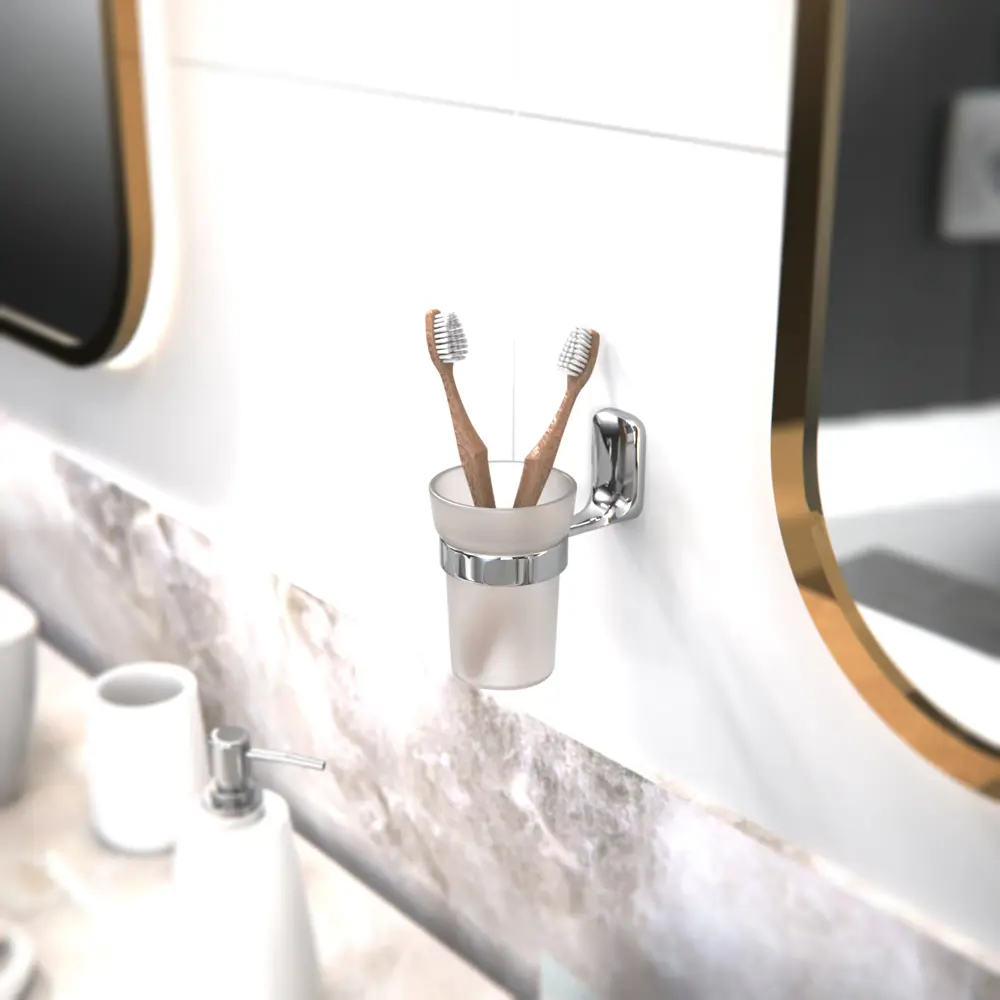 Стакан для зубных щёток Lemer Elegia — прозрачное стекло 85202136 Нет STLM-0993262 - Вид №4