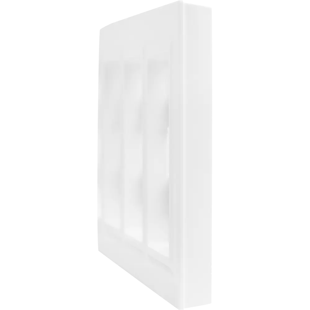 Рамка IEK Brite для розеток и выключателей - 3 модуля, белая глянцевая 87761293 STLM-1385777 - Вид №1