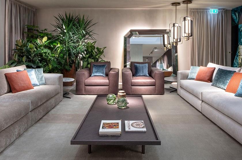 Sicis Низкий прямоугольный журнальный столик из фанерованной древесины Patchwork sun-id-1427160 - Вид №1