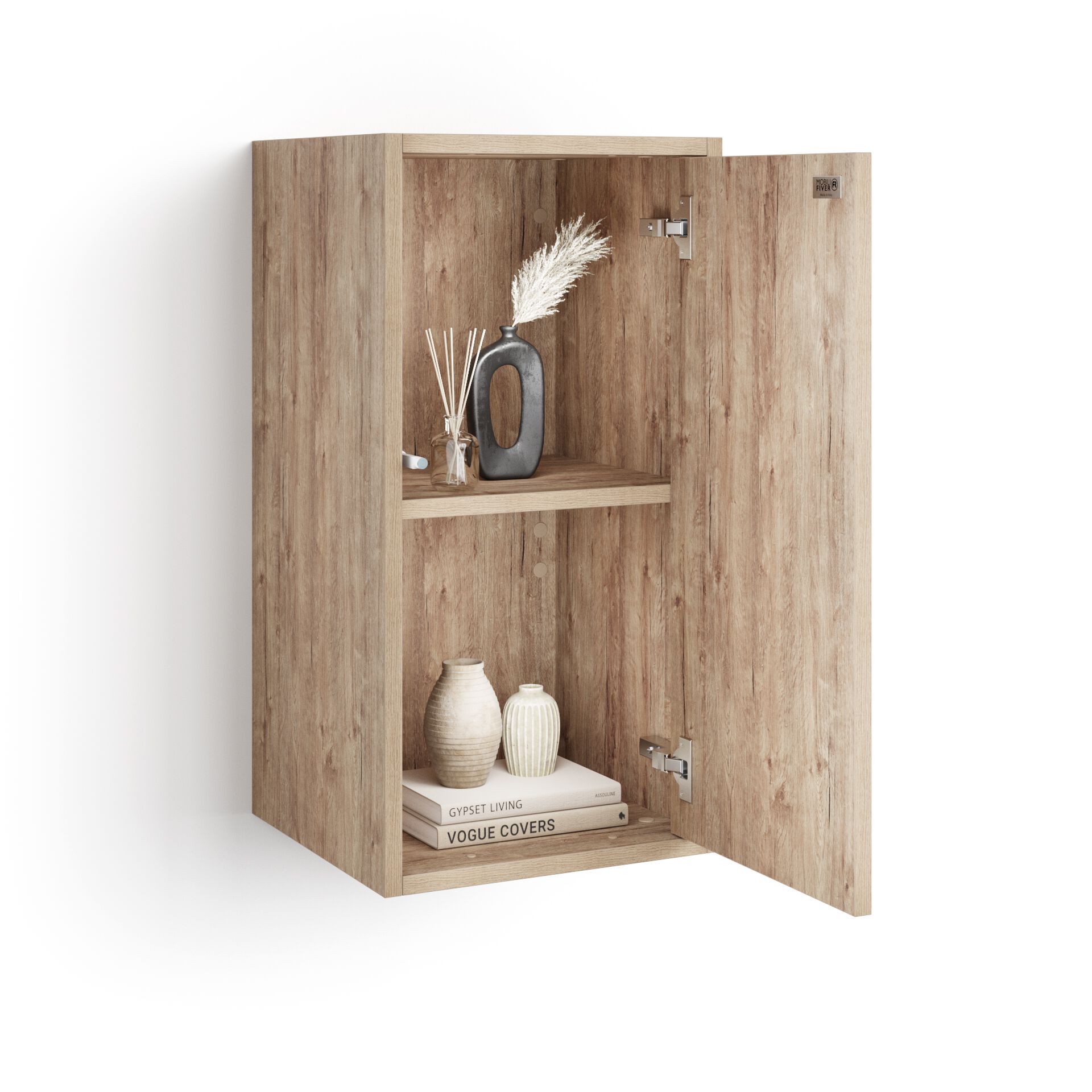 Вертикальный навесной шкаф из меламиновой ткани с дверным полотном Mobili Fiver IACOPO ARCH-00053907 - Вид №7