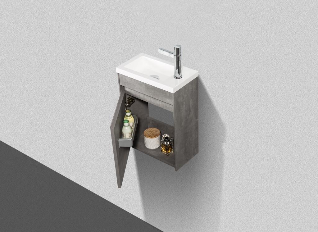 Мебель для ванной BelBagno PIETRA MINI-400-SCM левосторонняя  - Вид №3