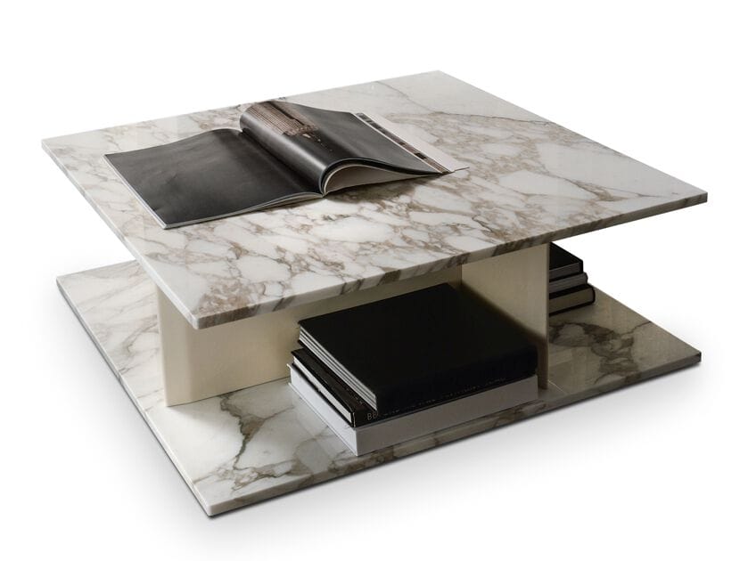 Квадратный мраморный журнальный столик с отсеком для хранения i 4 Mariani PARK ARCH-00028075 - Вид №1