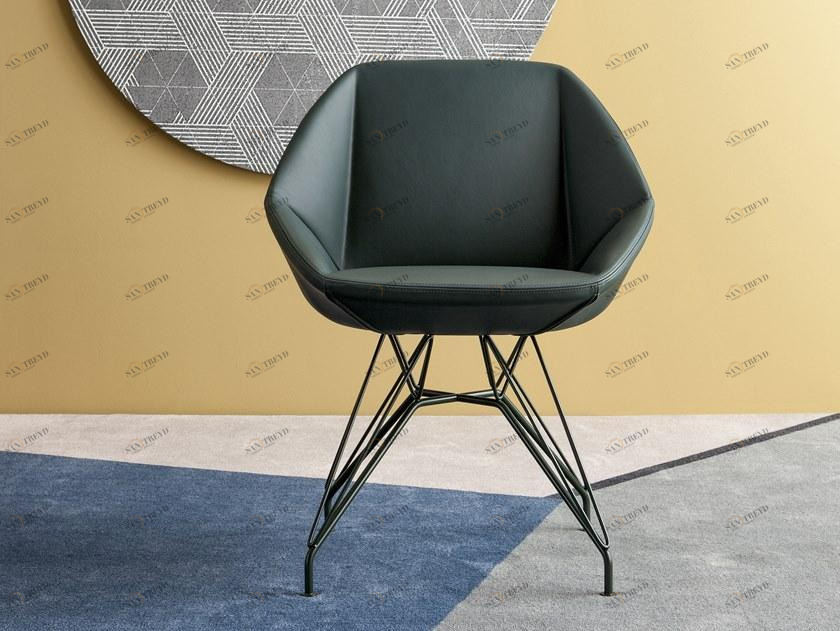 Bonaldo Мягкое кожаное кресло sun-id-1358702