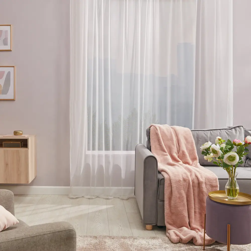 Тюль MIAMOZA Пиза - кремовая легкость для ваших окон 84508324