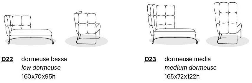 Manerba Дормез из ткани Undecided St140d22/st140d23 - Вид №5