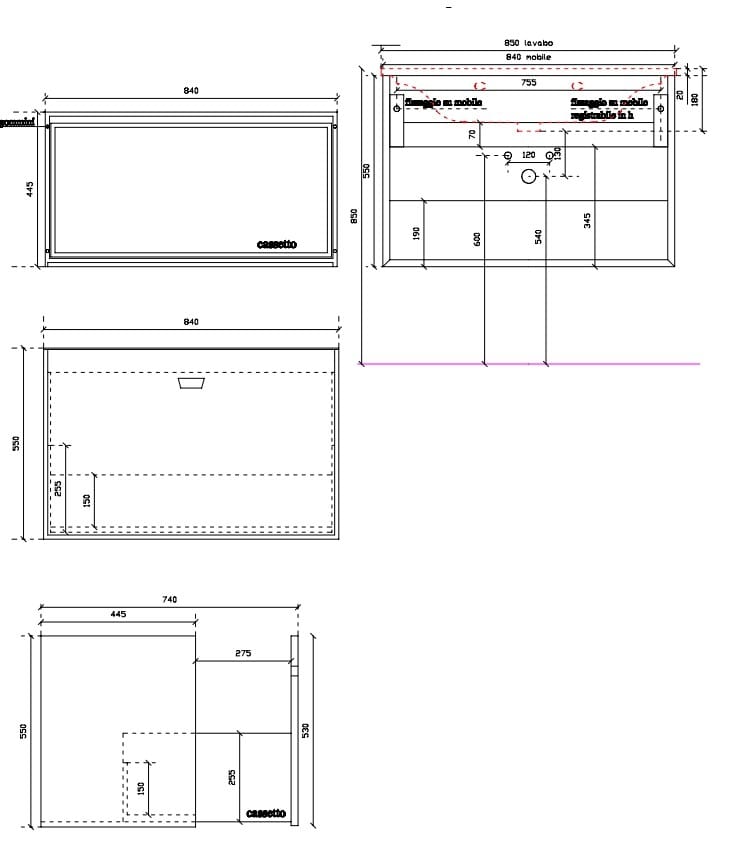 Подвесной умывальник Galassia ARCH-00058833 - Вид №2