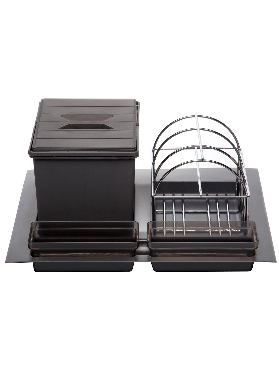 Система сортировки мусора Omega Duet 600/12 Anthracite NAVAKO 10102 - Вид №1