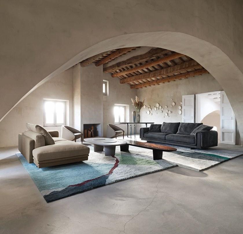 Roche Bobois Низкий овальный журнальный столик из массива дерева Nativ sun-id-1391532 - Вид №5