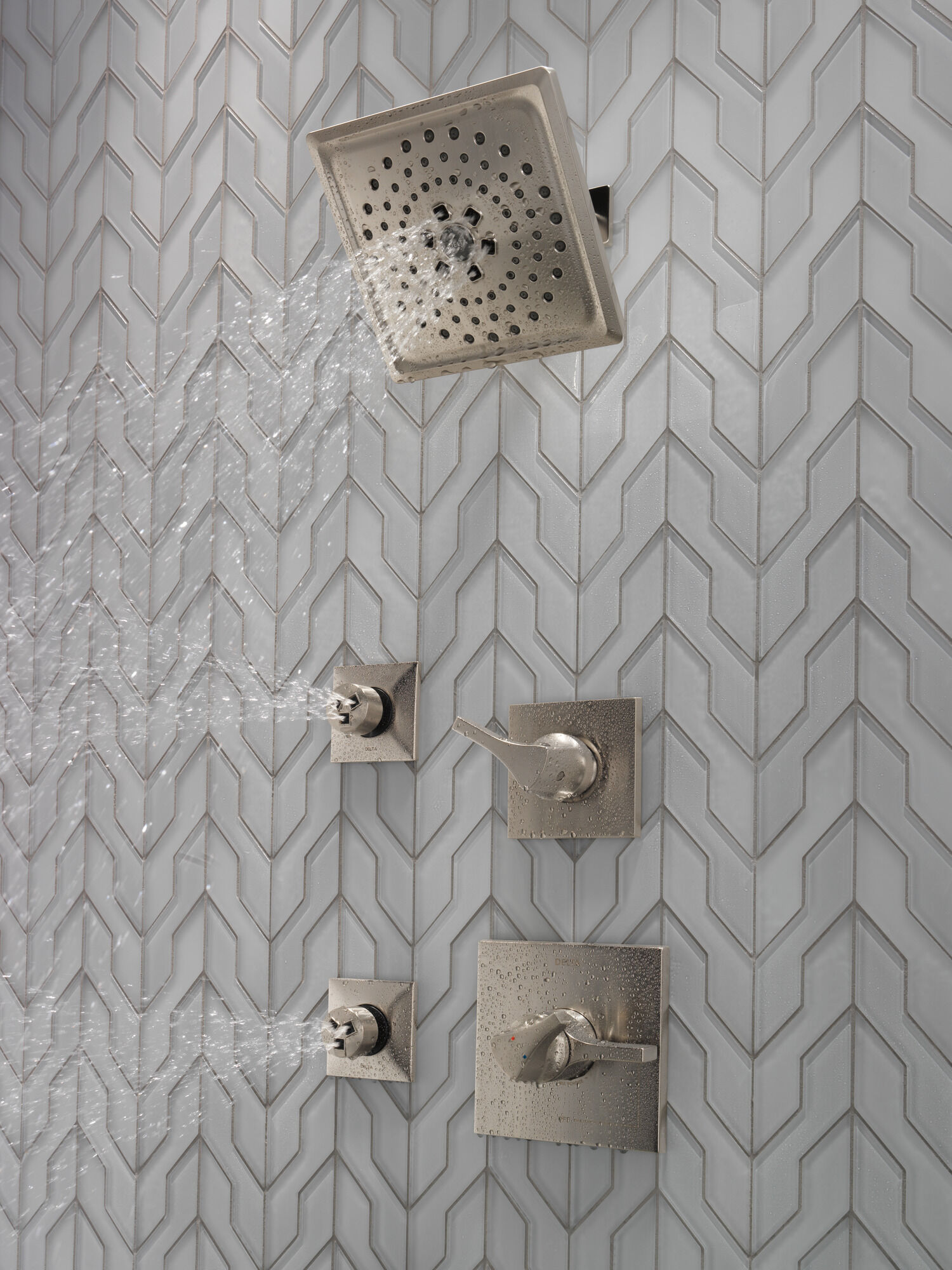 Квадратный спрей для тела HydraChoice® Square Body Spray Trim Delta Faucet T50210-SS - Вид №62