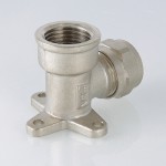 VTm.354.N.001604 Фитинг обжимной – угольник с креплением (водорозетка) Valtec 16 мм х 1/2"  - Вид №7