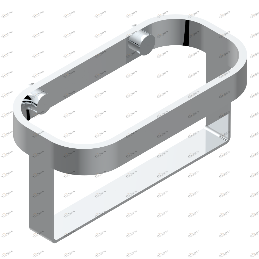 U6K-610 Настенная подставка для шампуней и гелей для душа Thg-paris Beyond crystal с синим хрусталём Хром U6K-610 CAT.A