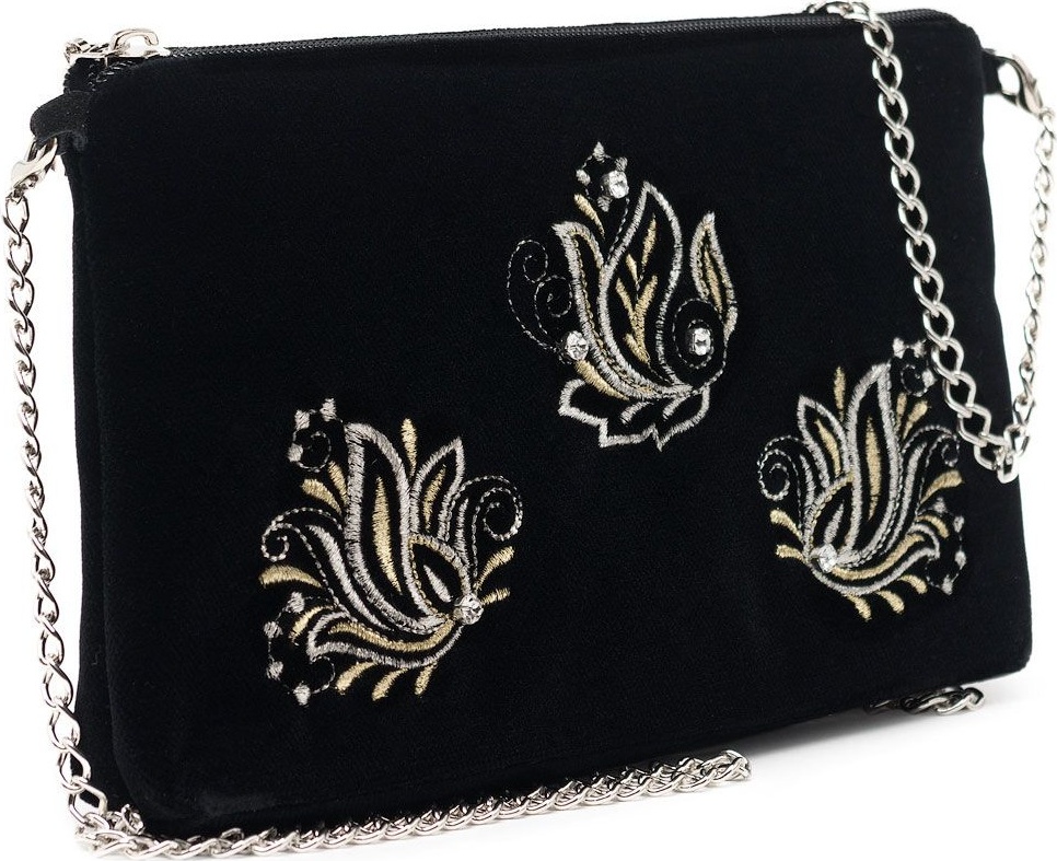 10660421 Торжокские золотошвеи Сумка "Аромат весны" бархат Разм. 13*21*3 Мод. 566-1 Рис. 1831-1 Бархат 