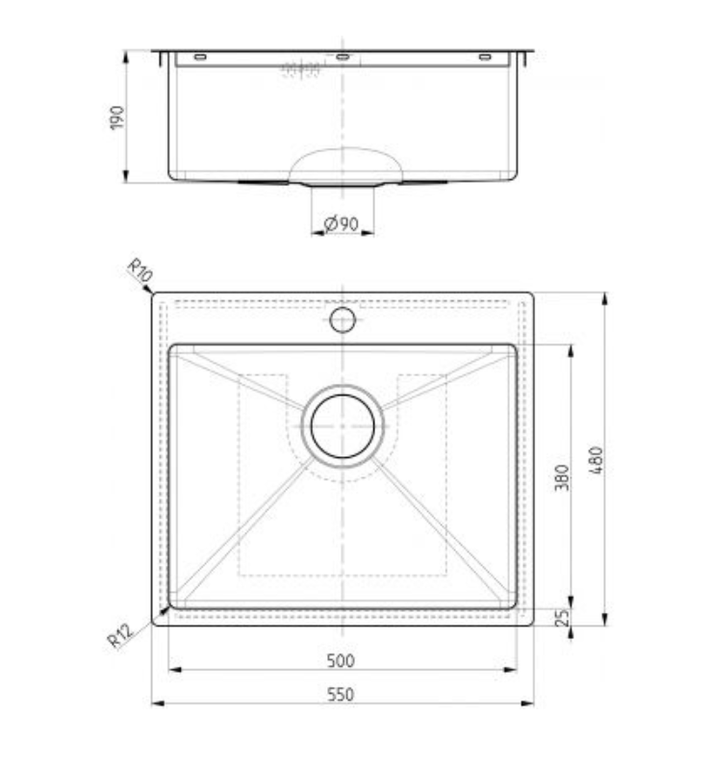 Мойка Alveus Quarto 10 1124382 - Вид №1