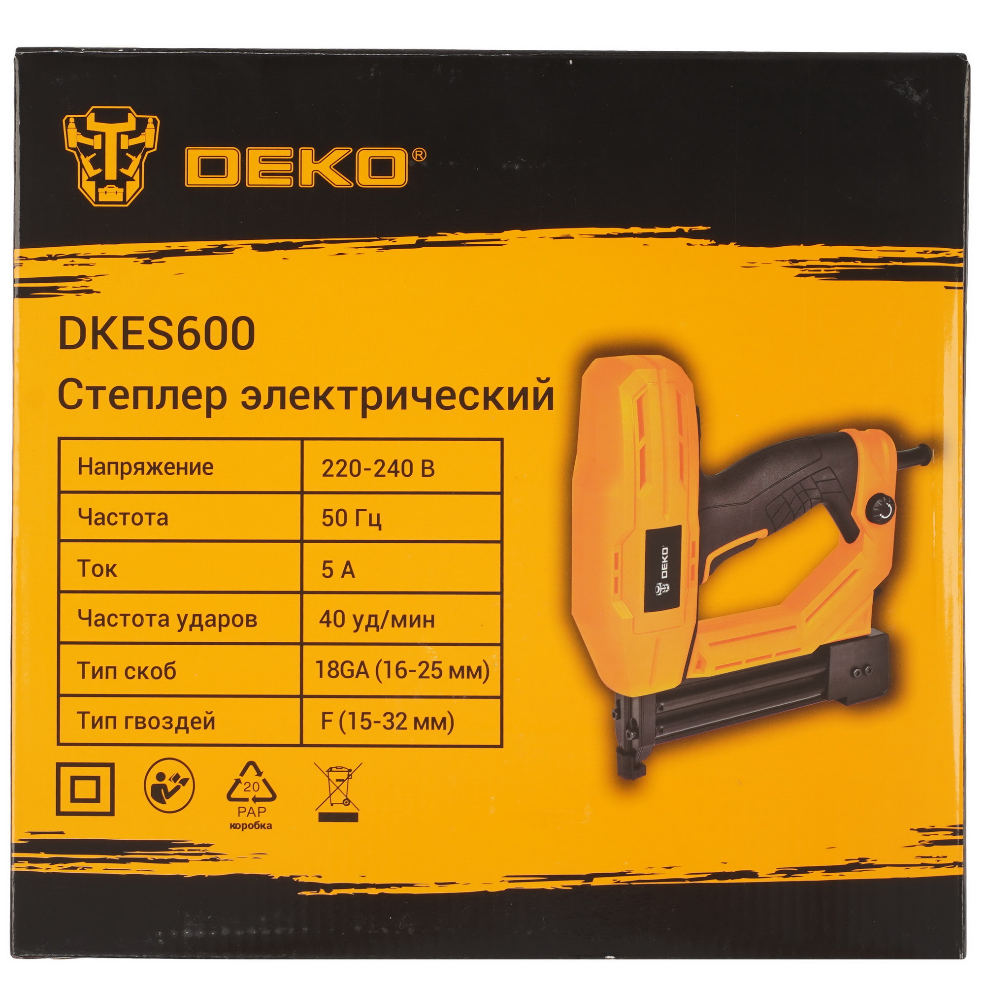 Гвозде-скобозабиватель DEKO DKES600 9229351 STDN-0012533 - Вид №7
