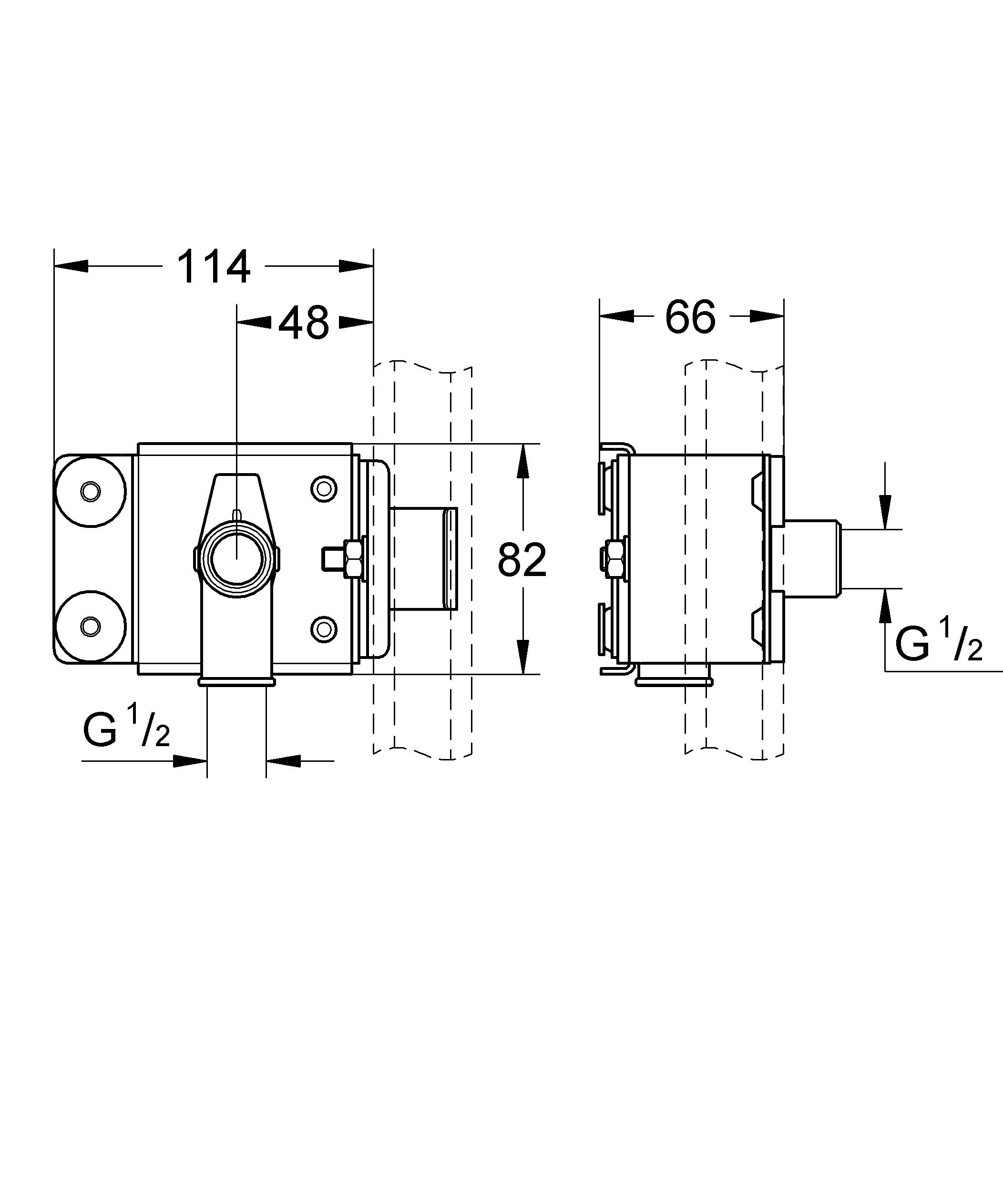 Держатель для смесителей наружного монтажа GROHE Rapid Pro (39065000) - Вид №1