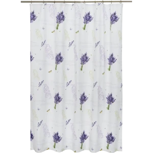 Штора на ленте «Прованс» 160х180 см хлопок цвет сиреневый