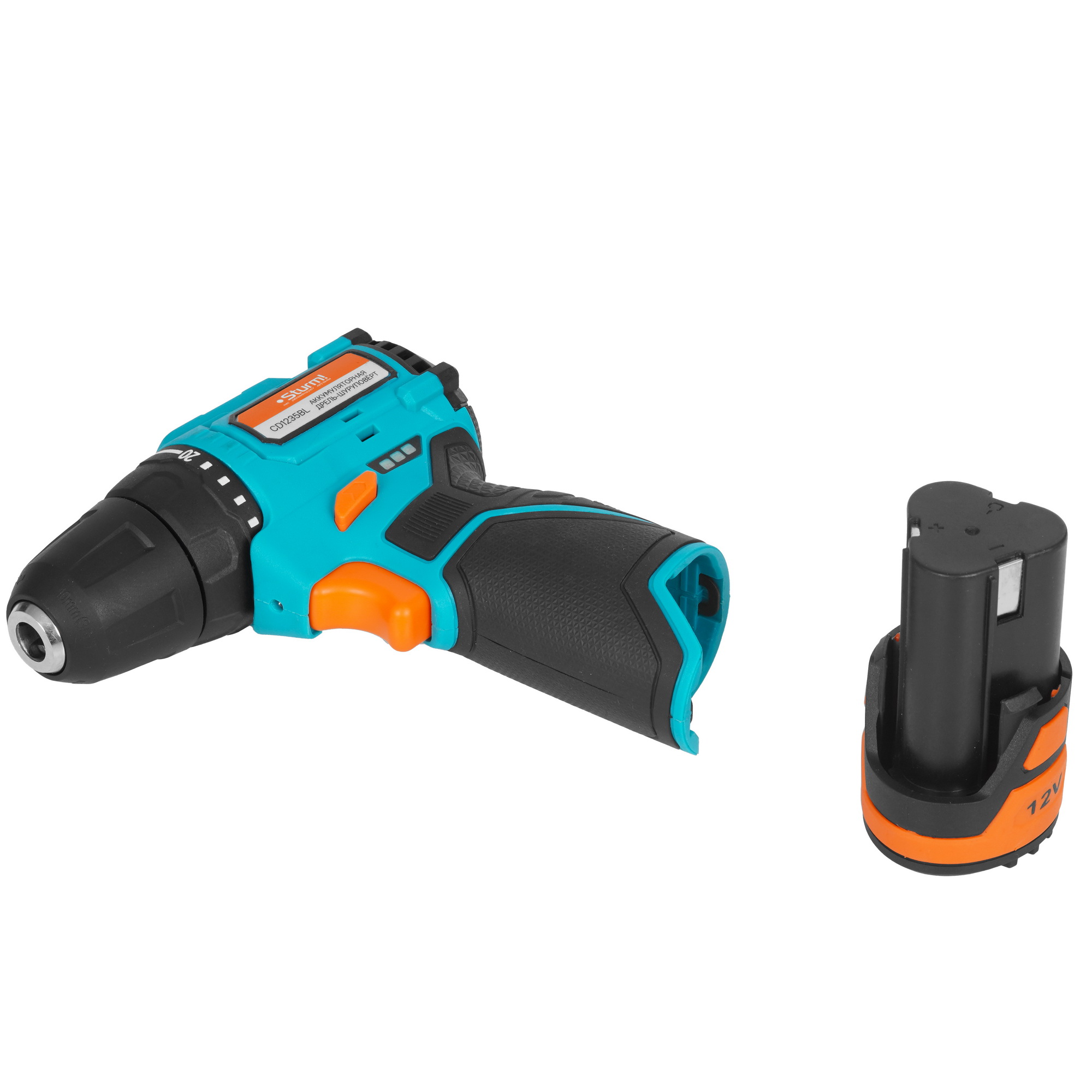 Дрель-шуруповерт Sturm! CD1235BL 1BatterySystem12V 1BatterySystem 12V 9127189 STDN-0073399 - Вид №5