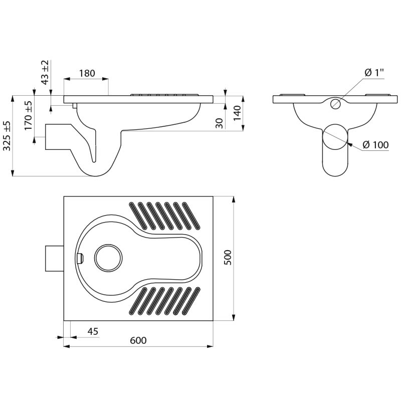 113720 Турецкий унитаз SHA XS DELABIE  - Вид №1