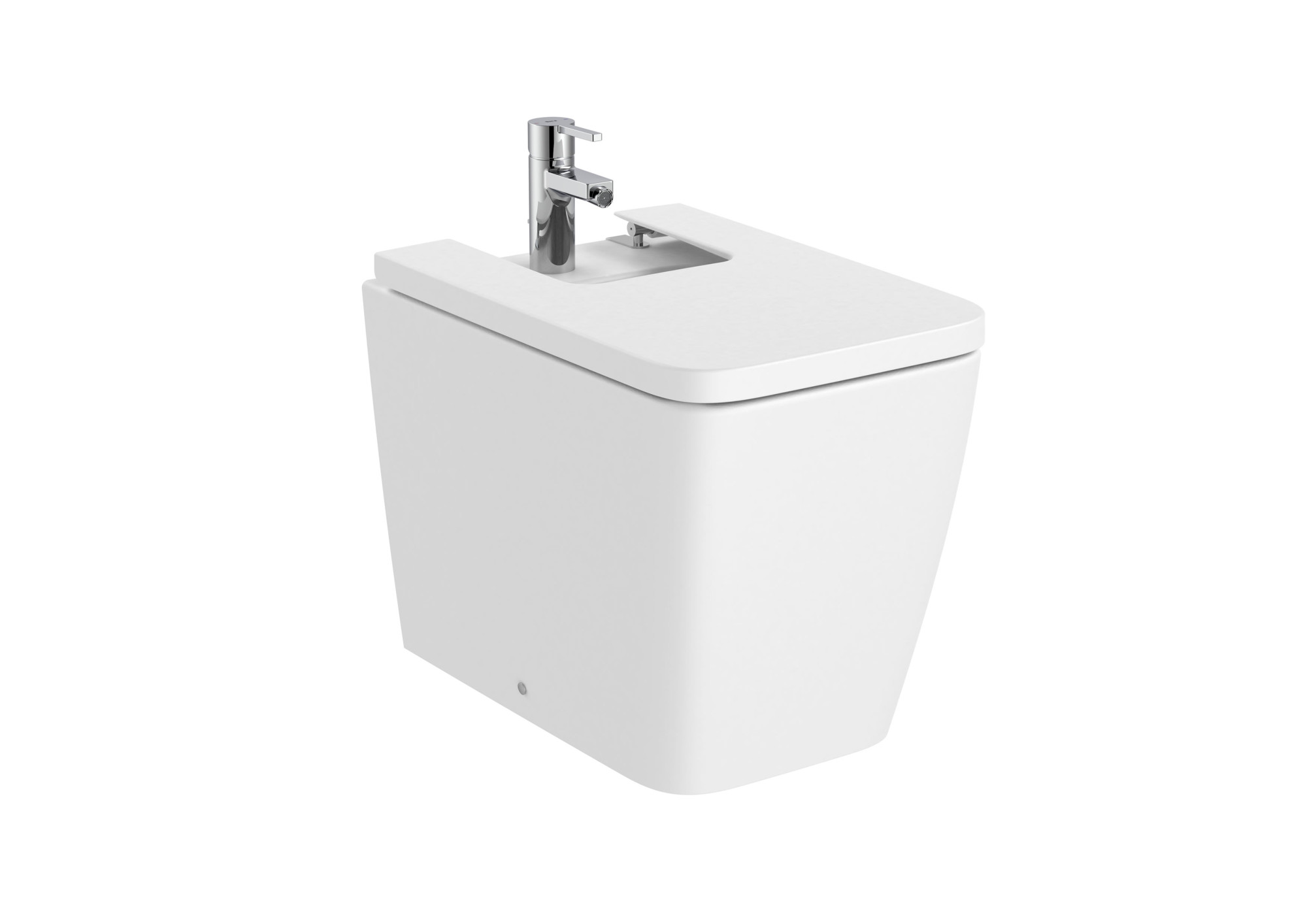 AZ57531620 SQUARE - Биде пристенный с мягкой крышкой ROCA Inspira 