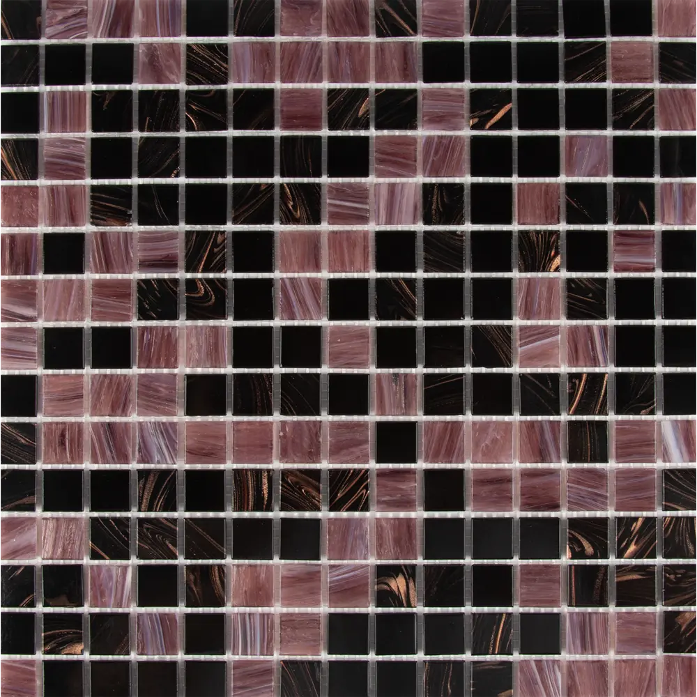 Мозаика стеклянная Artens 32.7x32.7 см цвет чёрный Glass Paste STLM-2083324 - Вид №2