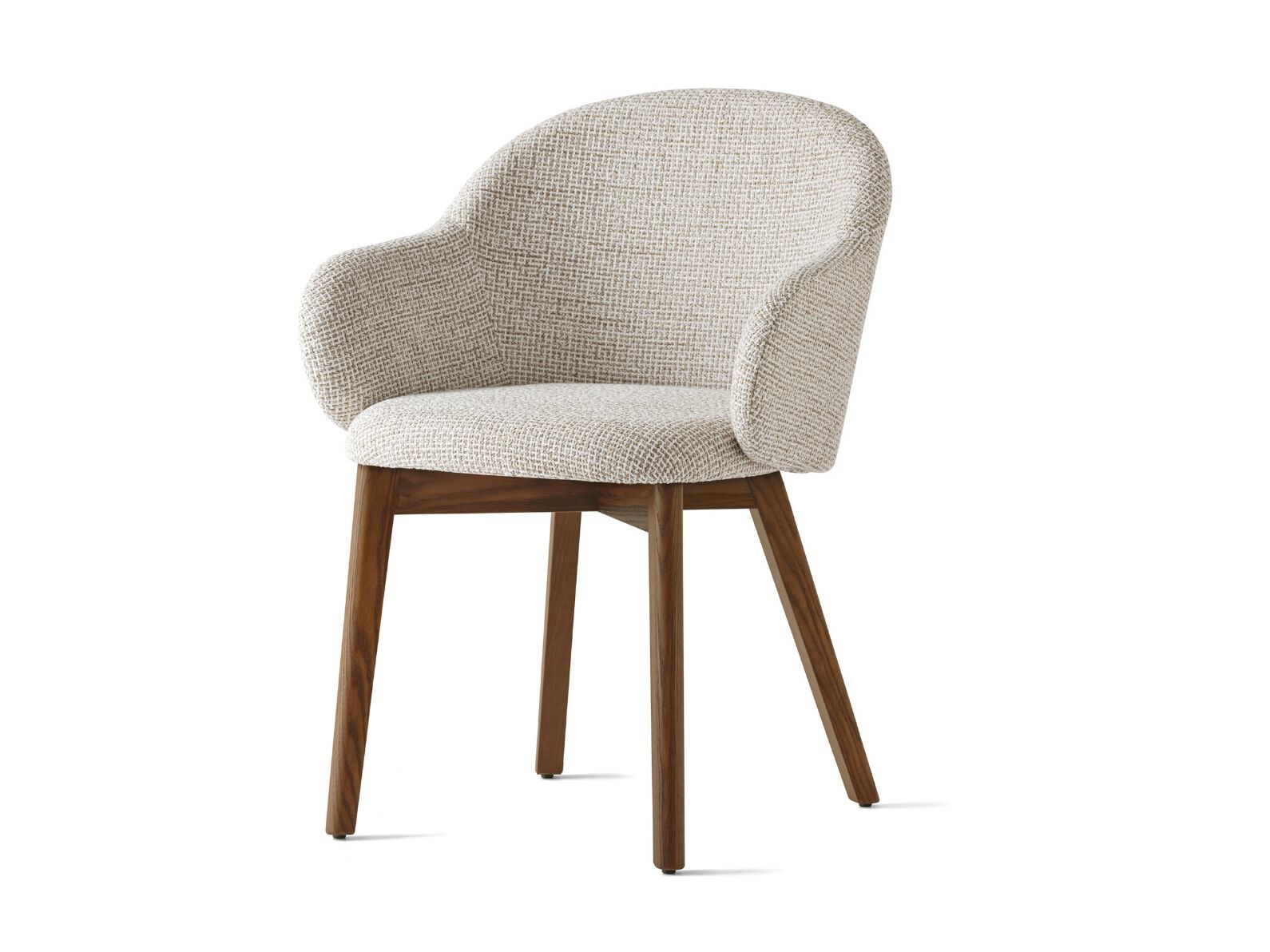 Тканевый мягкий стул с деревянной основой Calligaris Холли ARCH-00067442