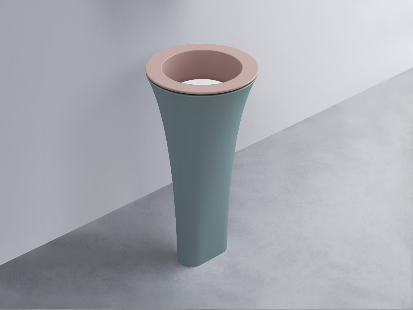 AMLA45-CP+AMPILT-BL+AMCOLT-PL Раковина Amedeo Tondo отдельностоящая cielo Enjoy + Amedeo Ceramica Cielo