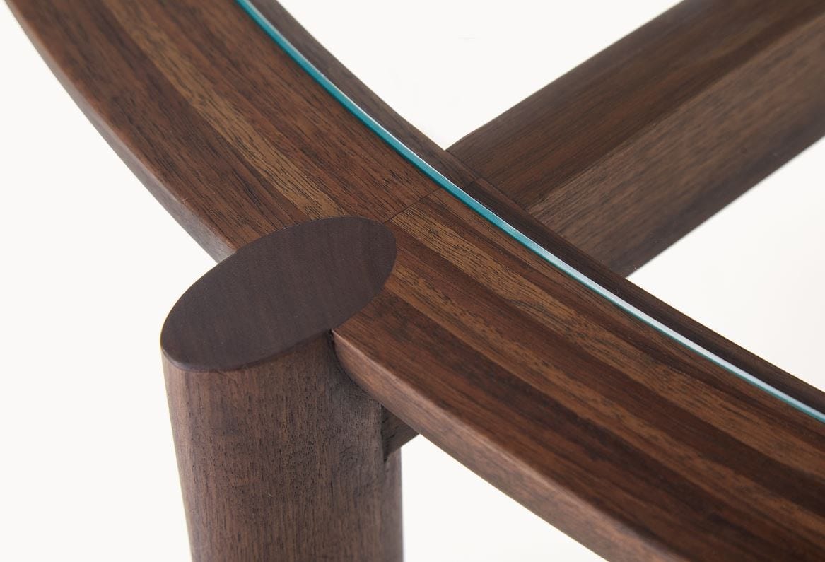 Круглый стол из дерева и стекла BassamFellows Спицы ARCH-00108457 - Вид №6
